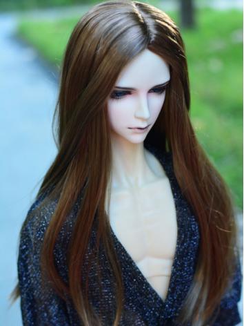 BJD Brown Long Hair Wigs for SD Size Ball-jointed Doll