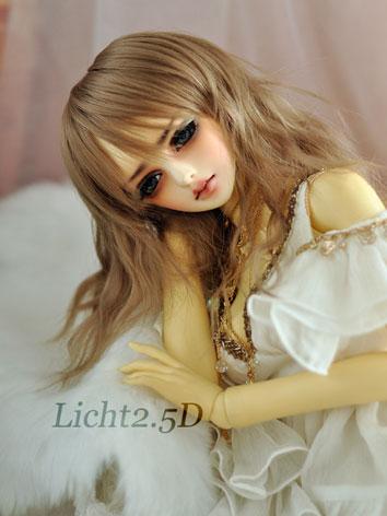 BJD Girl Brown Curly Wig NO...