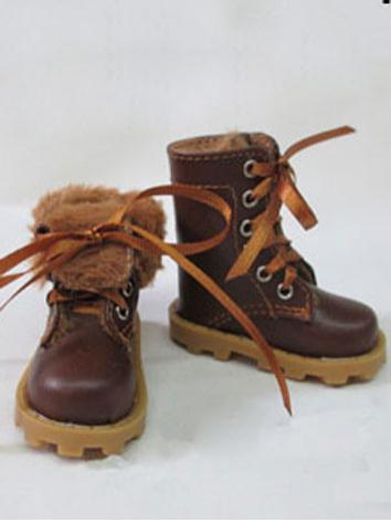 Bjd Shoes Boy/Girl Black/Brown/Coffee Winter Short Boots 6722 for MSD Size Ball-jointed Doll