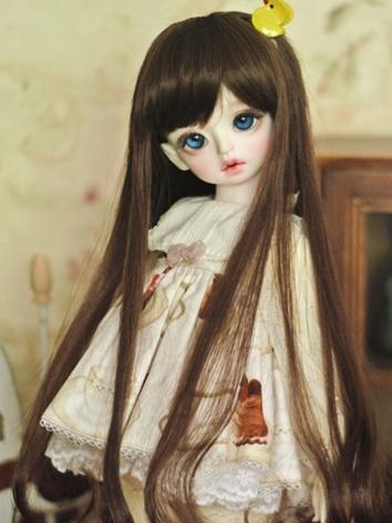 1/3 Wig Chocolate Long Hair for SD Size Ball-jointed Doll