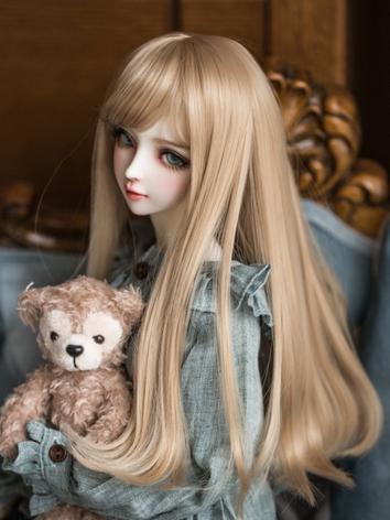 1/3 Wig Light Brown Hair for SD Size Ball-jointed Doll