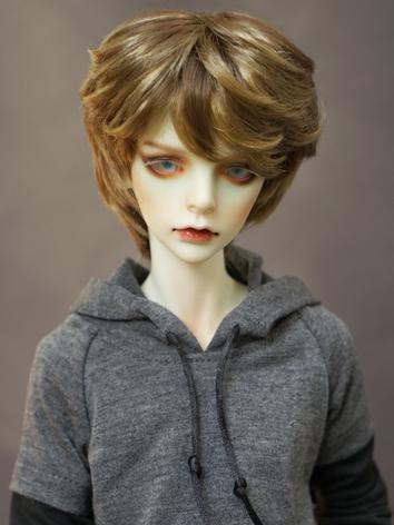 1/3 Wig Boy Short Dark Brown Hair Wig for SD Size Ball-jointed Doll