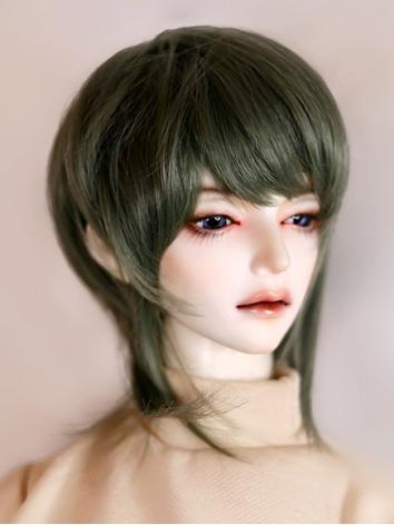 BJD Wig Boy/Girl Pink/Brown/Black/Green Hair for SD/MSD Size Ball-jointed Doll