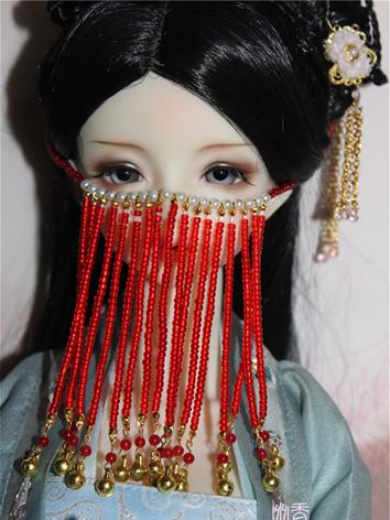 BJD Decoration Ancient Beads Facemask for SD size Ball-jointed doll