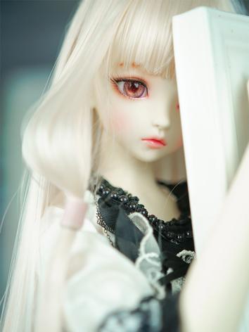 BJD Wig Girl Gold Straight Long Hair for 1/2/SD/MSD Size Ball-jointed Doll