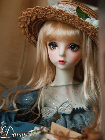 BJD Wig Girl Light Gold Long Hair Wig for SD Size Ball-jointed Doll