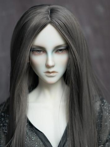 BJD Gray Long Wig for SD/MSD Size Ball-jointed Doll