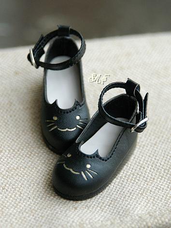 BJD Shoes Black Flat Shoes ...