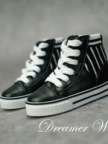 BJD Shoes Boy Black/White S...