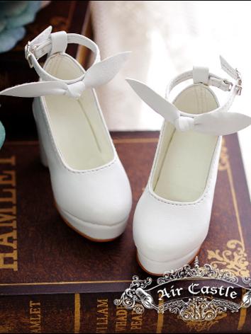 Bjd 1/3 Girl Shoes White/Bl...