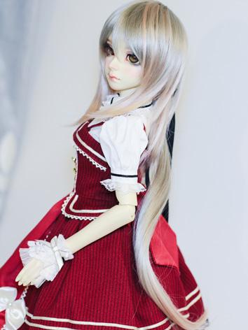 BJD female Long Hair Wig for SD Size Ball-jointed Doll