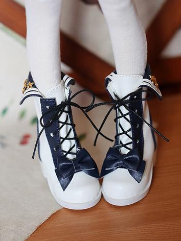 BJD Shoes Sailor Lace-up Boots for SD10/SD13/DD Size Ball Jointed Doll
