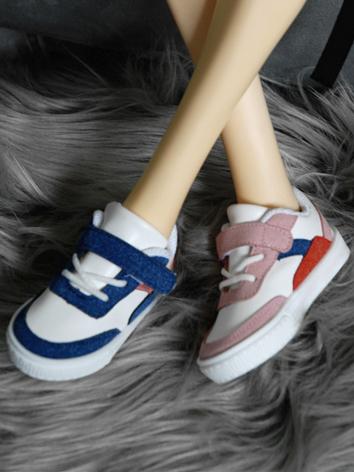 BJD Shoes Blue/Pink/Gray Sp...