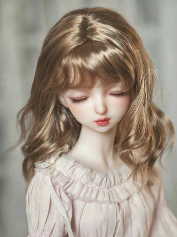 BJD Wig Girl Mid-length Hair for MSD/SD Size Ball-jointed Doll