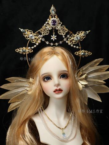 BJD Accessories Headband Wings Ears Hanging Chain Set for MSD Size Ball-jointed Doll