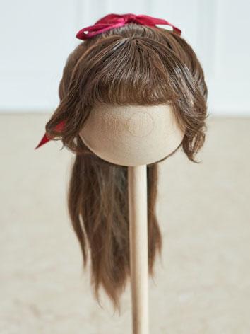 BJD Wig Brown High-tail Curly Hair WG322033 for SD Size Ball-jointed Doll