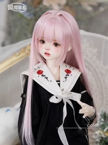 BJD Wig High Temperature Long Straight Hair for MSD Size Ball-jointed Doll