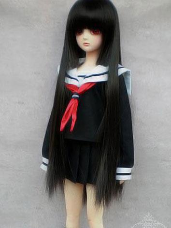 BJD Clothes black student clothes set for SD/MSD