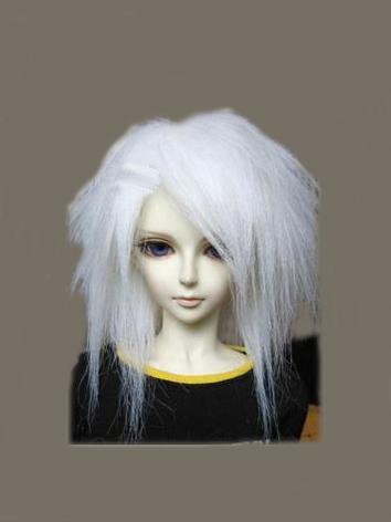 BJD Wig White Short Wig for SD/MSD/YSD Ball Jointed Doll