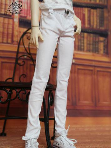 BJD Clothes White Trousers ...