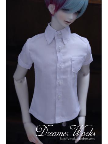 BJD Clothes White Shirt Boy for 70cm/SD/MSD Ball-jointed Doll