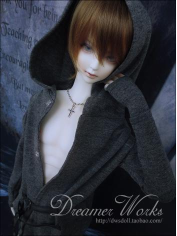 BJD Clothes Gray Jacket Boy...