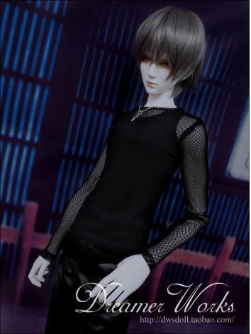 BJD Clothes Black Jacket Bo...