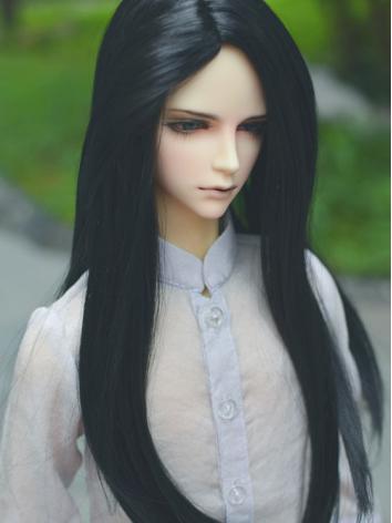 BJD Black Long Hair Wigs fo...