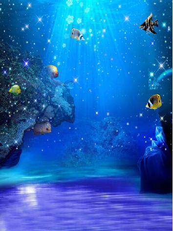 BJD Background/Scenery/Backdrop Undersea World Photography Settings y1210 Ball-jointed Doll