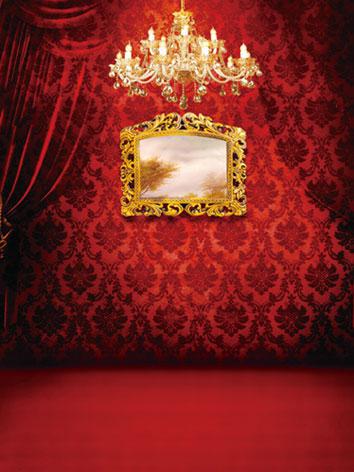 BJD Background/Scenery/Backdrop Wallpaper Patterned with Red  Photography Settings y2574 Ball-jointed Dol