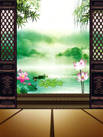 BJD Background/Scenery/Backdrop Lotus Photography Settings y5232 Ball-jointed Doll