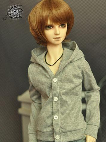 BJD Clothes Gray Coat Fit f...