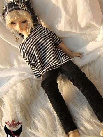 BJD Clothes Boy Stripe T-sh...