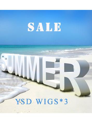 BJD Wigs Set 3 Pieces of Ra...