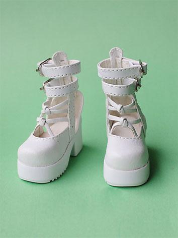 Bjd Shoes Boy/Girl White/Pink/Purple/Black Loli Shoes 6302 for MSD Size Ball-jointed Doll
