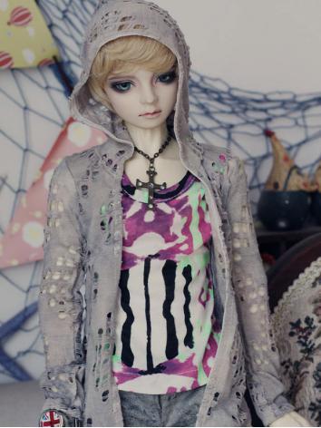 BJD Clothes Gray Coat for S...