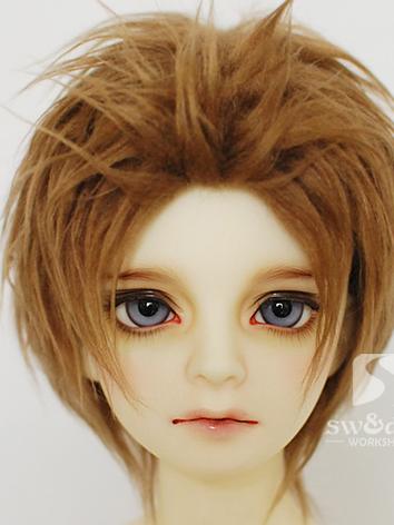 BJD Wool Wig Brown Short Wi...