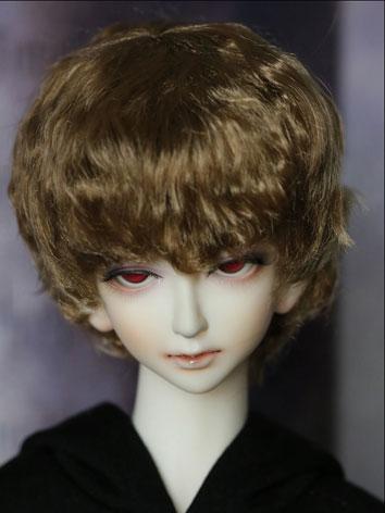 BJD Wig Brown Short Curly W...
