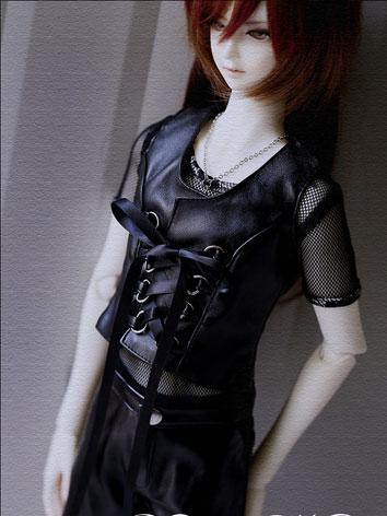 BJD Clothes Male Black Vest...