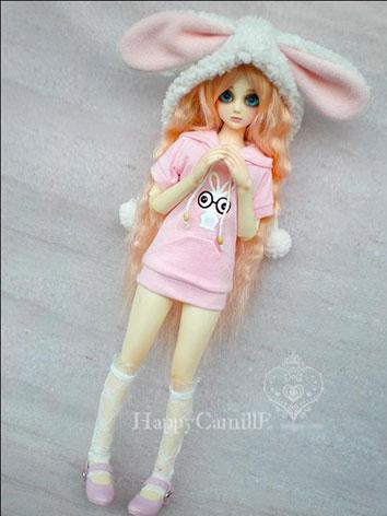 BJD Clothes Female Pink T-s...