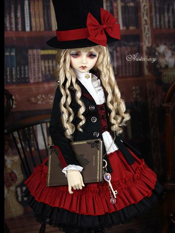 Bjd Clothes【Buffalo】+ Lady Mary Black&Red Suit for SD10/SD13/SD16/MSD Ball-jointed Doll