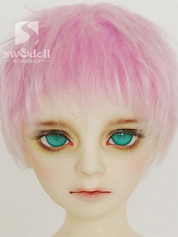 BJD Wig Pink Hair Wool Wig ...