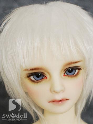 BJD Wig White Hair Wool Wig...