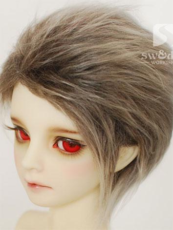 BJD Wig Light Coffee Hair W...