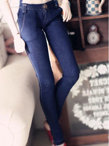BJD Clothes Blue Jeans Trou...