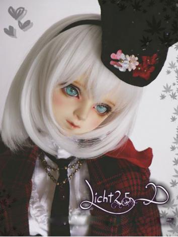 BJD White/Brown Short Wig 0...
