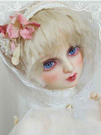 BJD Gold/Purple Curly Wig 3...