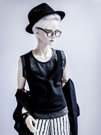 BJD Clothes Gray&Black Vest...