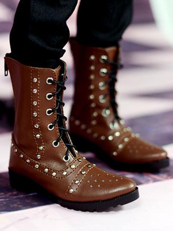 Bjd Shoes Brown/Black Male Short Boots for SD/70cm Size Ball-jointed Doll