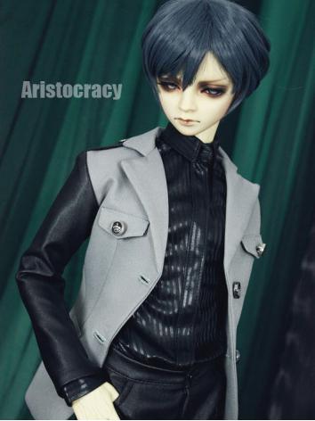 Bjd Clothes Gray Coat for S...